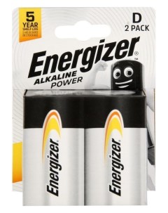 Батарейка алкалиновая powerseal D Lr20 2bl 1 5в блистер 2 шт Energizer