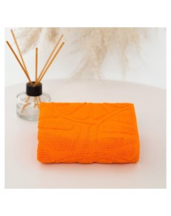 Полотенце махровое апельсины 30х50см оранжевый хл 100 400г м2 Текстиль центр