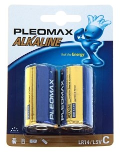 Батарейка алкалиновая С Lr14 2bl 1 5в блистер 2 шт Pleomax