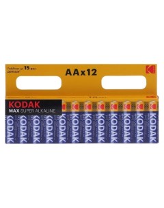 Батарейка алкалиновая Max AA Lr6 12bl 1 5в блистер 12 шт Kodak