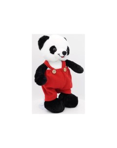 Мягкая игрушка Панда Бро с шариками в красном флисовом комбинезоне 33 см Unaky soft toy