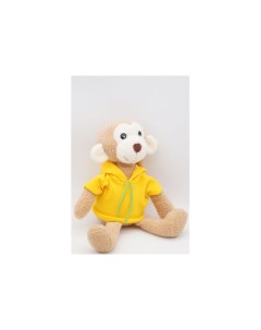 Мягкая игрушка Мартышка Лорейн в желтой толстовке 38 см Unaky soft toy