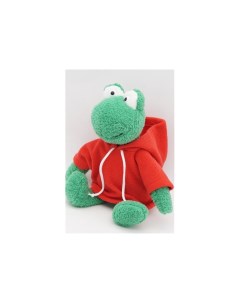 Мягкая игрушка Лягушка Синдерелла в красной флисовой толстовке 24 см Unaky soft toy