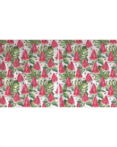 Классические шторы Тропические арбузы серия Oxford DeLux 2 полотна 145x180 см Joyarty