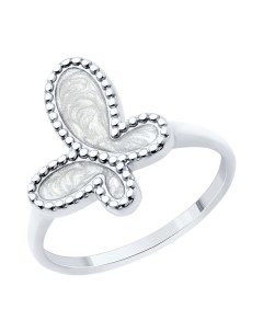 Кольцо из серебра с эмалью Sokolov