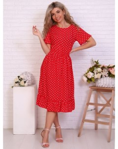 Платье штапельное Налиа красное Инсантрик