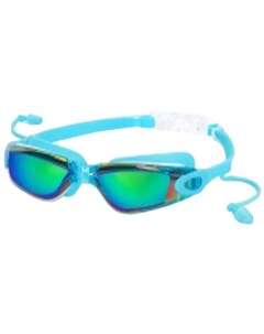 Очки для плавания с берушами N8801 голубой Atemi