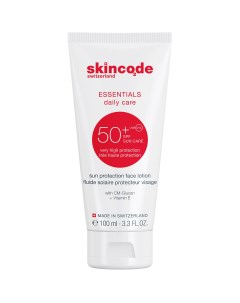 Солнцезащитный лосьон для лица SPF 50 100 мл Essentials Daily Care Skincode
