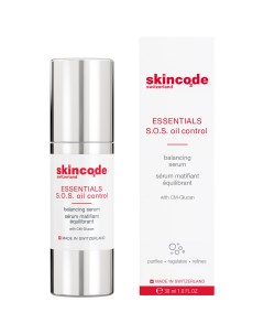 Матирующая сыворотка для жирной кожи 30 мл Essentials S 0 S Oil Control Skincode