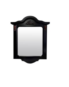 Зеркало прямоугольное без состаривания без патины black wood n черный 76 0x5 0x103 0 см La neige