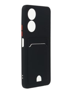 Чехол для Honor X7 Pocket Matte Silicone с карманом Black NPM58251 Neypo