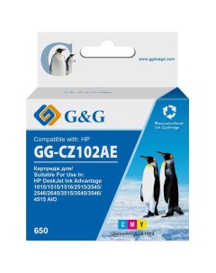 Картридж для струйного принтера GG CZ102AE G&g