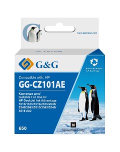 Картридж для струйного принтера GG CZ101AE G&g
