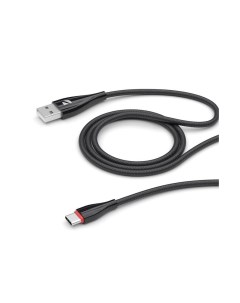 USB кабель Ceramic USB USB C 1 м чёрный Deppa