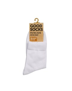 Мужские однотонные носки WHW22102 5 Белый р 39 43 Good socks