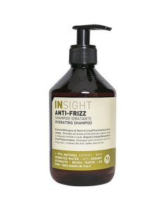 Шампунь для дисциплины непослушных и вьющихся волос Hydrating Shampoo 400 мл Anti Frizz Insight professional