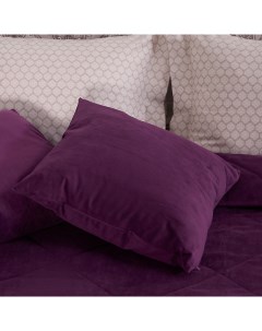 Подушка декоративная Vellut велюр фиолетовая Cozyhome