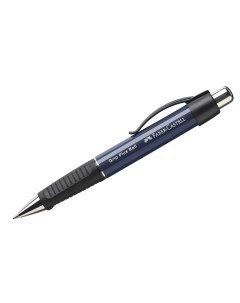Ручка шариковая автоматическая Faber Castell Grip Plus Ball 0 7 мм синяя грип корпус темно сини Faber–сastell