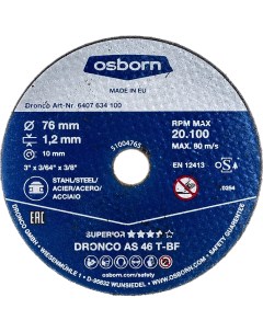 Отрезной диск по металлу Dronco