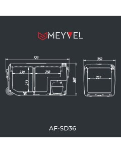 Автохолодильник AF SD36 Meyvel