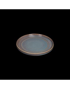 Тарелка мелкая с бортами 7 25 180 мм сине коричневый Terra Corone