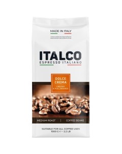 Кофе в зернах Dolce Crema Italco