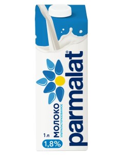 Молоко питьевое ультрапастеризованное 1 8 БЗМЖ 1 л Parmalat