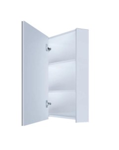 Зеркало шкаф без подсветки penta 43х70 угловой белый глянец ц0000005168 1marka