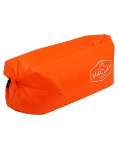 Надувной диван ламзак 190т 180 х 70 х 45 см цвет оранжевый Maclay