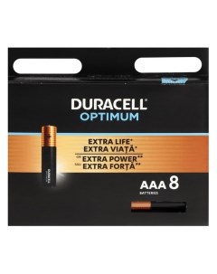 Батарейка алкалиновая Optimum Aaa Lr03 8bl 1 5в блистер 8 шт Duracell