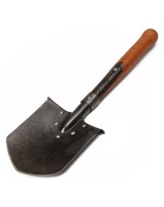 Лопата автомобильная сапёрная L 51 см деревянный черенок без ручки Greengo