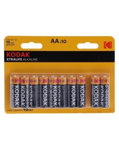 Батарейка алкалиновая Xtralife AA Lr6 10bl 1 5в спайка 10 шт Kodak