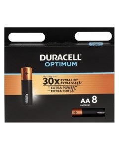 Батарейка алкалиновая Optimum AA Lr6 8bl 1 5в блистер 8 шт Duracell