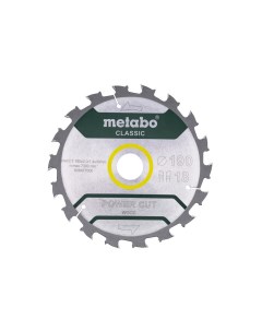 Пильный диск PowerCutClassic 628417000 190x30 18WZ 5 Metabo