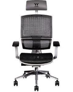 Кресло для геймеров CYBERCHAIR E500 серый белый Thermaltake