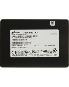 Накопитель SSD PCI E 3 0 7 5Tb MTFDHBE7T6TDF 1AW1ZABYY Micron 7300PRO 2 5 Crucial