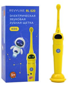 Зубная щетка электрическая детская RL 020 Kids желтая Revyline