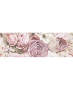 Декор glamour flower a розовый 25x75 45651 Ceramika konskie