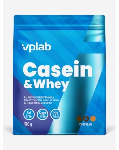 Казеин и сывороточный протеин VPLAB Casein Whey рост мышечной массы и восстановление 500 г шоколад С Vplab nutrition