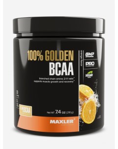 Аминокислоты 100 Golden BCAA 2 1 1 210 гр Апельсин Черный Maxler