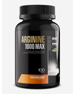 Аминокислота Arginine 1000 MAX Аргинин 100 таблеток Черный Maxler