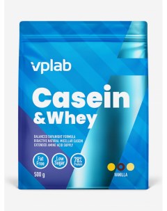 Казеин и сывороточный протеин VPLAB Casein Whey рост мышечной массы и восстановление 500 г ваниль Си Vplab nutrition