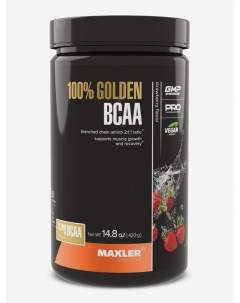 Аминокислоты 100 Golden BCAA 2 1 1 420 гр Клубника Черный Maxler