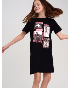 Платье футболка трикотажное для девочек Playtoday tween