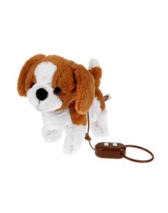 Интерактивная игрушка говорящий щенок Чарли на пульте поводке 22 см Мой питомец