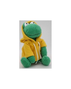 Мягкая игрушка Лягушка Синдерелла в жёлтой флисовой толстовке 24 см 0973520 18 Unaky soft toy