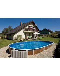 Морозоустойчивый бассейн овальный 550х370х120см Stone Premium Azuro
