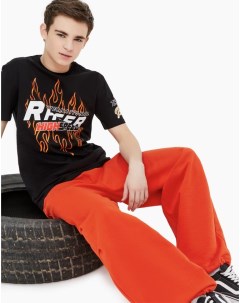 Оранжевые спортивные брюки трансформеры для мальчика Gloria jeans