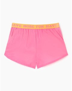 Ярко розовые плавательные шорты для девочки Gloria jeans