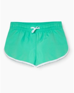 Зелёные пляжные шорты для девочки Gloria jeans